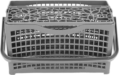 Vaatwasser Bestekmand - Bestekkorf Vaatwasmachine - Bestek Reinigen - Universele Pasvorm - 23x13cm - Grijs