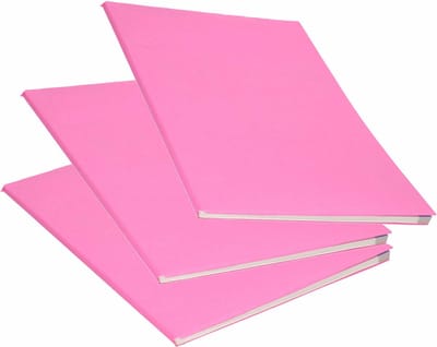 3x Rollen kraft kaftpapier roze 200 x 70 cm - cadeaupapier / kadopapier / boeken kaften
