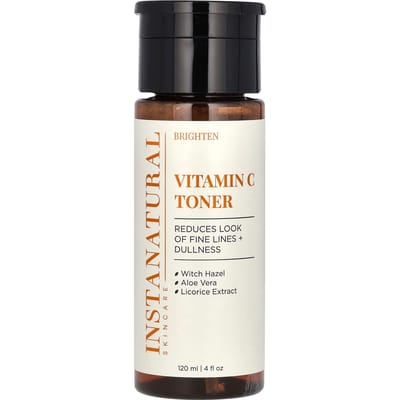 InstaNatural, skin care, vitamin C toner, 120ml (4fl oz) white