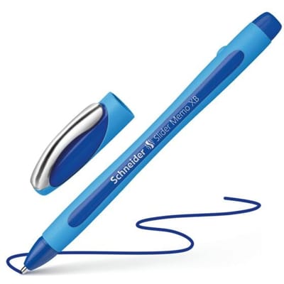 Schneider balpen - Slider Memo - penpunt XB 1,4mm - blauw - S-150203