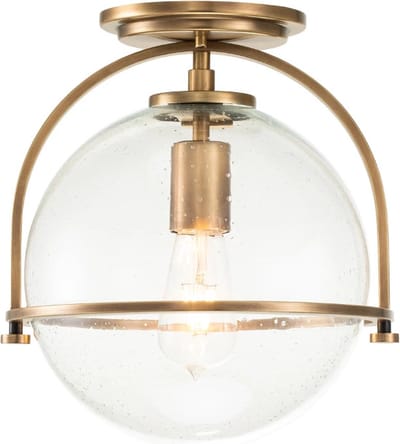 Hinkley LED Plafondlamp Somerset | 1X E27 Max 60W | Dimbaar | Heritage Brass