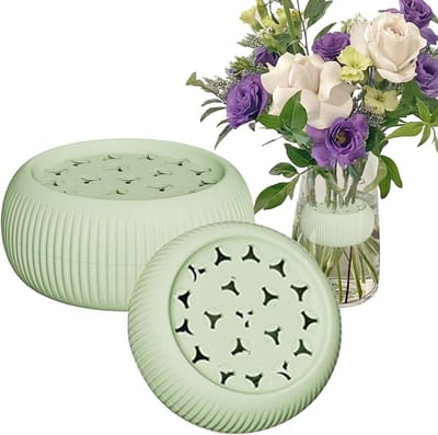 Set van 2 Spiral Flower Houders - Herbruikbare Silicone Bloem Stemhouder voor Vazen, DIY Bloemschikken en Boeketten