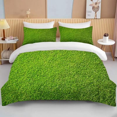 Nature's Meadow Beddengoed 3-delige set kingsize tweepersoonsbed beddengoedset microvezel of polyester dekbedovertrekset slaapkamer beddengoedset EU Double(200x200cm)