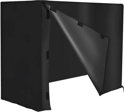 Houtstapel Hoes - Brandhout Opslag - Bescherming Buiten - Wind en Vochtwerend - 121x61x107 cm - Zwart