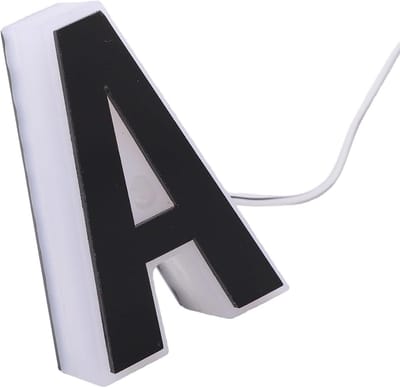 Verlicht Huisnummer - Adresbord LED - Huis Locatie - Waterdicht Acryl - 6.75 Cm Hoog - Zwart