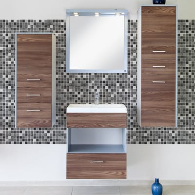Zelfklevende tegelmuurstickers voor keuken en badkamer - 9 Azulejo mozaïektegelstickers in grijstinten - 9 stickers van 15x15 cm