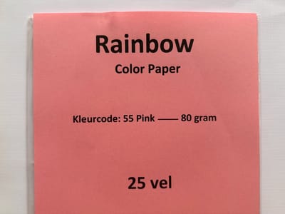 Rainbow Kl-55 Roze 25 vel 80 gram papier