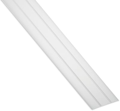 1 stuk SOTECH Aluminium Overgangsprofiel Cross zelfklevend Overgangsrail Aluminium plat, vloerplint met breedte 37 mm Compensatieprofiel zilver geanodiseerd afdekstrip 100 cm