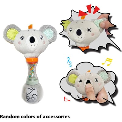 Hochet Main Renard & Koala Pour Enfants, Améliore la Prise en Main & les Compétences Motrices, Parfait Pour le Temps sur le Ventre, Cadeau d'Anniversaire & de Fête Pour Bébé