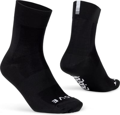 GripGrab - Lightweight SL Performance Zomer Fietssokken 1 Paar Coolmax Wielersport Sokken Regular Cut - Zwart - Unisex