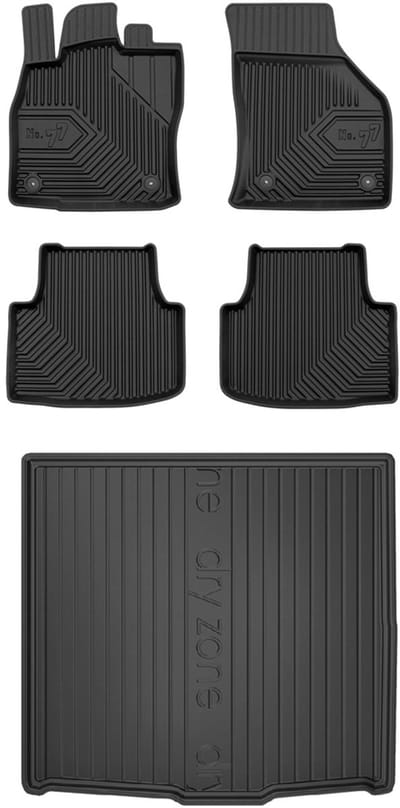 Frogum Serie 77 Volkswagen Golf VIII Variant – Automattenset + Kofferbakmat – Perfecte Pasvorm – Geurloos TPE – Hoge Beschermrand