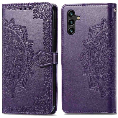 imoshion Hoesje - Geschikt voor Samsung Galaxy A25 (5G) - Mandala Bookcase - Paars