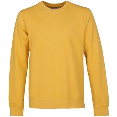 Sweatshirt ronde hals Colorful Standard Classic Organic burned yellow