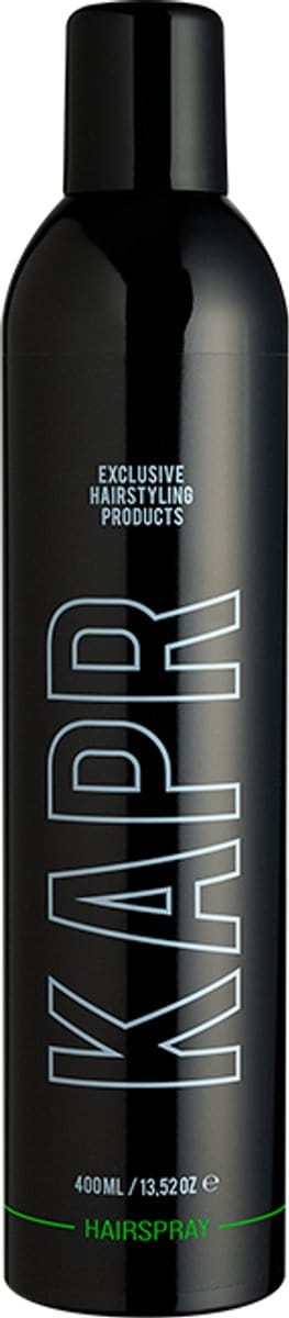 KAPR Haarlak 400ml – Haarlak Mannen – Sterke Hold – Sneldrogende Finishing Spray – Lichte Glans – Voor Alle Haartypes