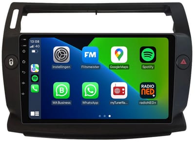CarPlay autoradio geschikt voor Citroën C4 | 2004 t/m 2013 | Android 13 | Draadloos Apple CarPlay & Android Auto | 2GB + 32GB | 8-Core processor | Davilon | 2025 model | 2004 2005 2006 2007 2008 2009 2010 2011 2012 2013 | Bluetooth & Wifi