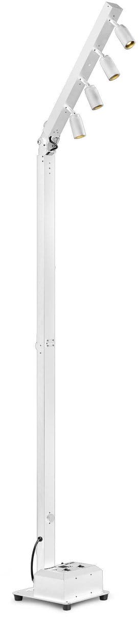 BeamZ BPL410W accu gevoede mastverlichting - Spotverlichting voor events - Met 4x 10W LED’s - Wit
