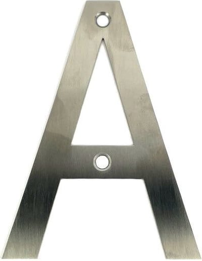 RVS bord letter A