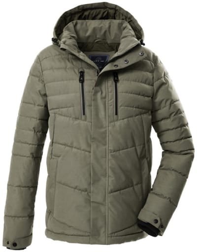 Killtec heren winterjas - padded - 43517 - groen - maat 3XL