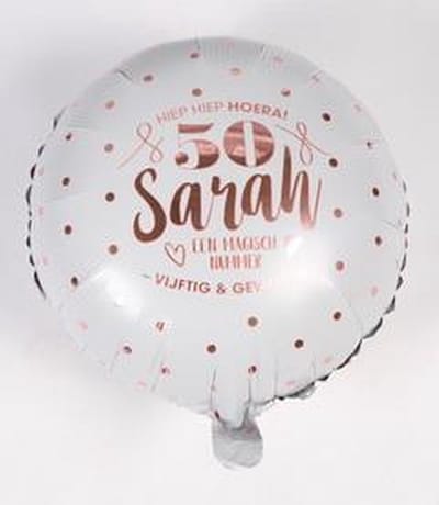 Folieballon SARAH 50 jaar