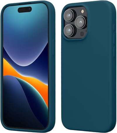 kwmobile Case voor iPhone 15 Pro Max - Slank TPU-Hoesje met Zachte Afwerking - In mat petrol