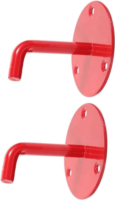 Brandblusser Muurbeugel - Brandblusser Houder - Brandveiligheid Vergroten - Eenvoudige Installatie - 6.8x6.5x6.5cm - Rood