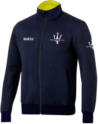 Sparco Full Zip Maserati Sweater - Marineblauw — XXXL