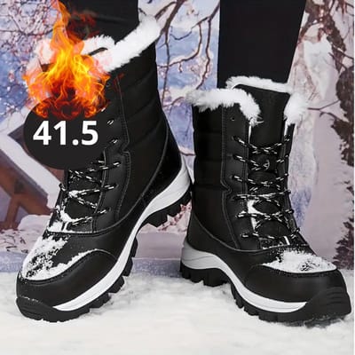Bovista Snowboots - Sneeuwschoenen - Sneeuwboots - Dames - Wintersport - Ski - Skischoenen - Zwart - 41.5 - Hoog