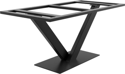 MetaloPro Tafelonderstel Thuban Frame - Moderne Metalen Constructie Met V-Vormig Frame, Stabiele Basis, Ideaal Voor Eet- En Werktafels - 160x80x74cm