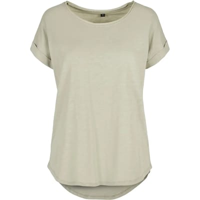 Build Your Brand - Lang Slub Dames T-Shirt maat XS