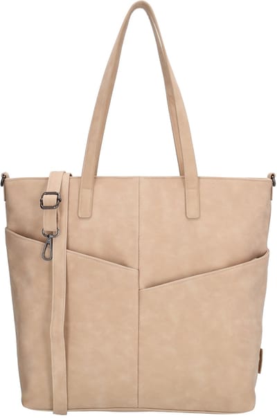 Beagles Lourenza Shopper - Crossbody - Schoudertas - Dames - Werk - School - Tote Bag - Dames Tas - Lichttaupe
