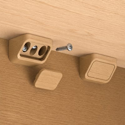 6 Stuks Onzichtbare Hoekbeugel – Blinde Wandbevestiging voor Planken – Minimalistisch Design – Sterke 90° Hoeksteun – Verborgen Schroeven – Oak