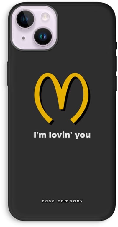 Case Company® - Hoesje geschikt voor iPhone 14 Plus hoesje - I'm lovin' you - Biologisch Afbreekbaar Telefoonhoesje - Bescherming alle Kanten en Schermrand