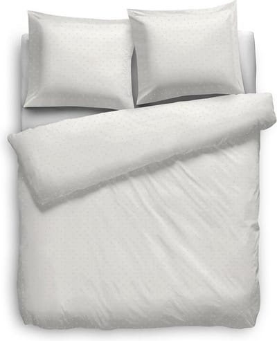 Heckett & Lane Puntini Dekbedovertrek - Tweepersoons - 200x200/220 cm - Offwhite