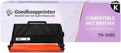 Huismerk Brother TN-3480 toner Zwart (8.000 afdrukken)
