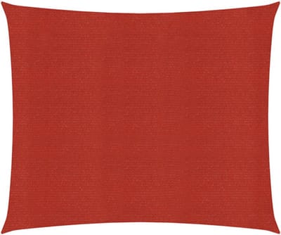 vidaXL - Zonnezeil - 160 - g/m² - 2x2 - m - HDPE - rood