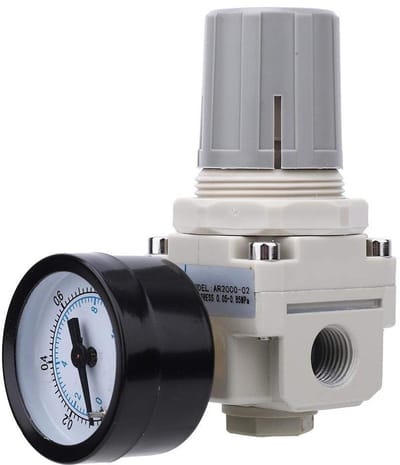 Dailygoods- Drukregelaar Luchtdruk - Pneumatische Regulator - Luchtfilter - Met Gauge - Eenvoudige Installatie - Hoogwaardige Kwaliteit - Luchtdrukregelaar