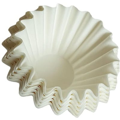 100 Pièces Papier Filtre à Café 185mm Jetable Forme Ronde Passoire à Café pour Boissons Maison
