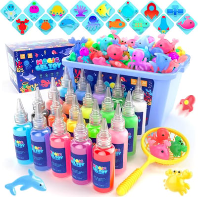 Creatief Doe-Het-Zelf Speelgoed Set voor Kinderen - 3D Aqua Fairy Creaties voor Meisjes van 4+ Jaar - Magische Watergel en Glittergels