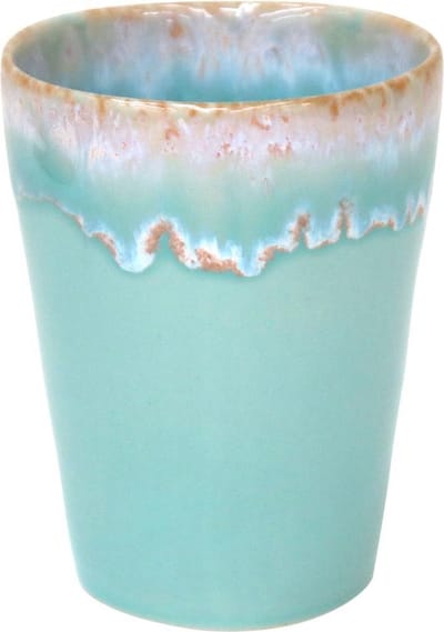 Costa Nova Kop Latte Macchiato 38cl - Grespresso - Aardewerk - Aqua - 9,5cmxH11cm