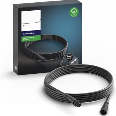 Verlengsnoer 5 Meter - Zwart - IP20 - Eenvoudige Installatie - Voor Play