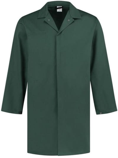 Foodstofjas (lang) korenblauw maat M