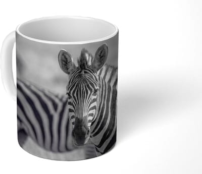 Mok - Koffiemok - Zebra's - Zwart - Wit - Mokken - 350 ML - Beker - Koffiemokken - Theemok