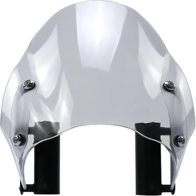 Motorfiets Windscherm - Kuip Deflector - Veilige Rit - Verstelbaar Vizier - Standaard Maat - Smoke Black