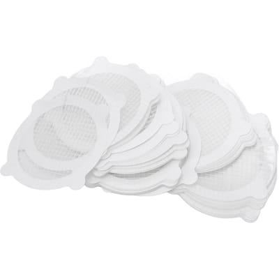 50PCS Autocollants pour Siphon de Sol à Usage Unique Filet Capteur de Cheveux pour Salle de Bain Douche Baignoire Évier de Cuisine white