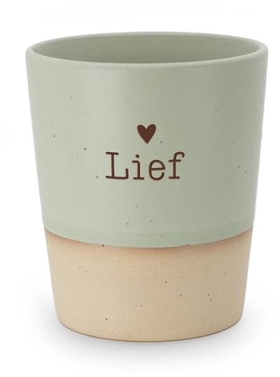 Mok - Beker - Koffie - Lief - Keramiek - lint: "Speciaal voor jou" - Cadeauverpakking