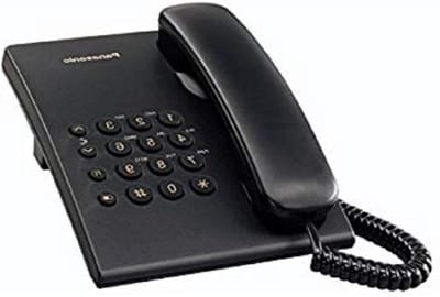 Vaste Telefoon - Bedrade Telefoon - Thuisgebruik - Wandmonteerbaar - Zwart