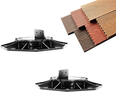 Tegeldragers - Terrasondersteuning - Vloer nivelleren - Verstelbare hoogte - 18-30 mm - Zwart