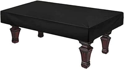Biljarttafelhoes - Tafelbescherming - Buitenmeubels Beschermen - Waterdicht Oxford Stof - 9 ft - Zwart