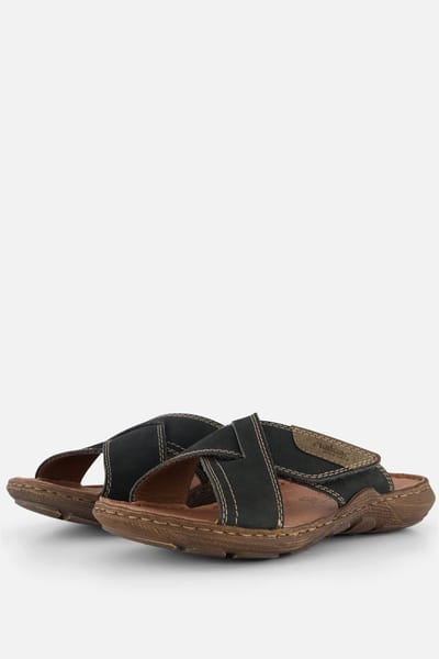 Rieker Jaipur Morelia Slippers blauw Imitatieleer - Maat 44