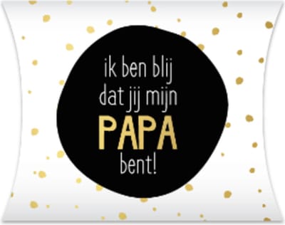 Gondeldoosje Papa - Ik ben blij dat jij mijn papa bent - Cadeau - Vaderdag - Verjaardag